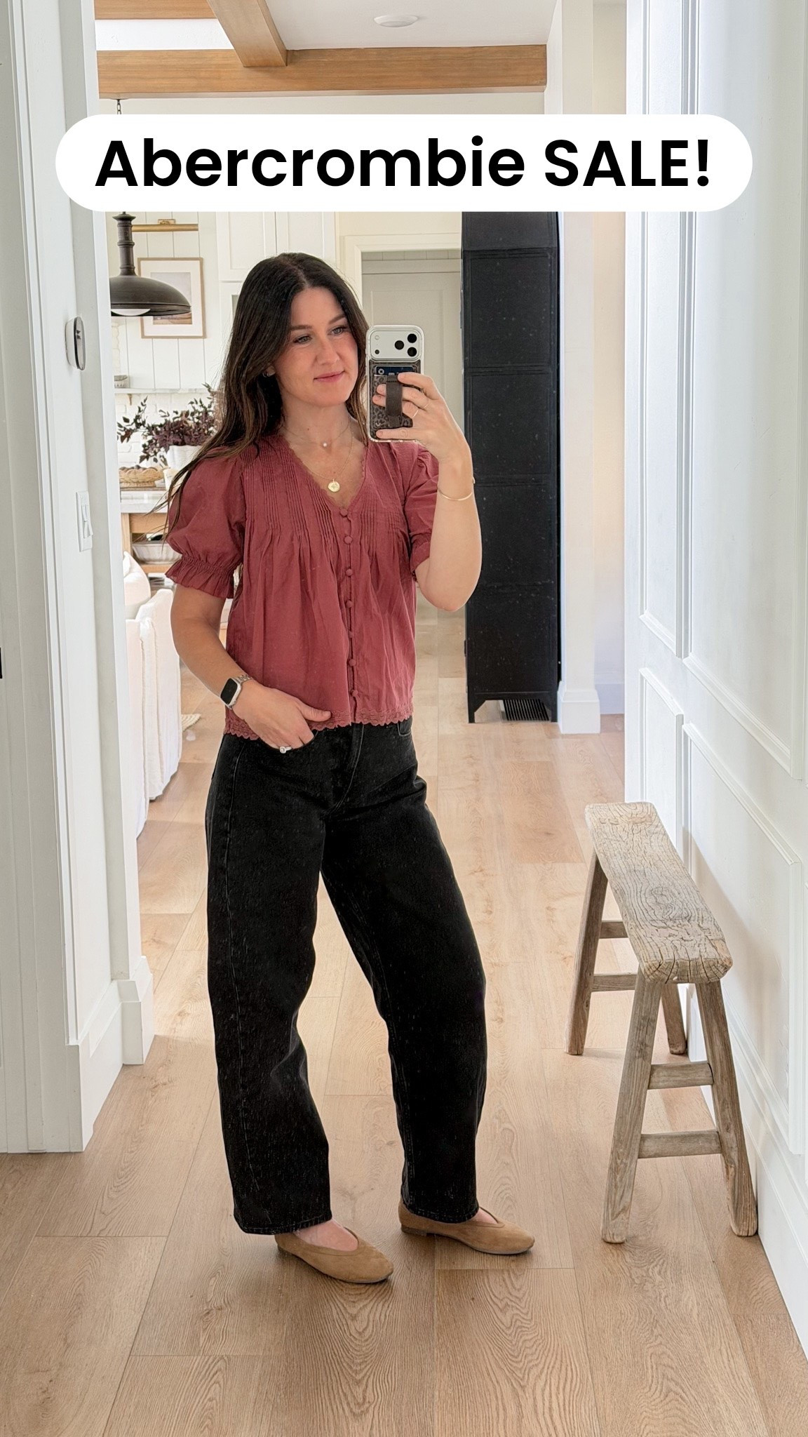 Love these barrel jeans! I have in 3 washes and this top in this pretty mauve & also the the white too. Linking more of my favorites below 

Abercrombie become a sale, fall fashion, winter fashion, jeans, denim, barrel, jeans, top, jacket, coat, sweater, OOTD, outfits over 40 ￼