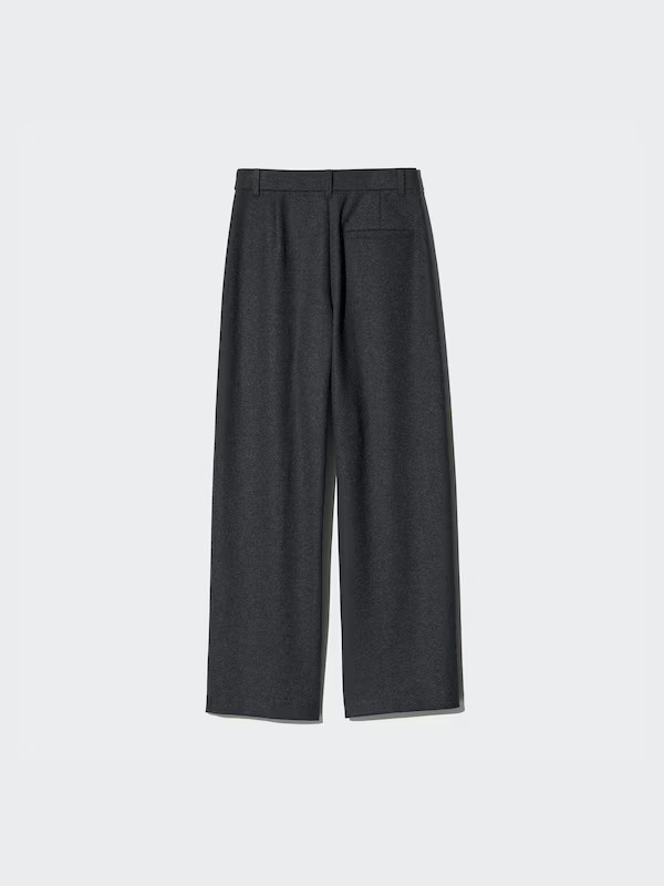 Pantalón felpa cepillada (ancho) | Uniqlo ES
