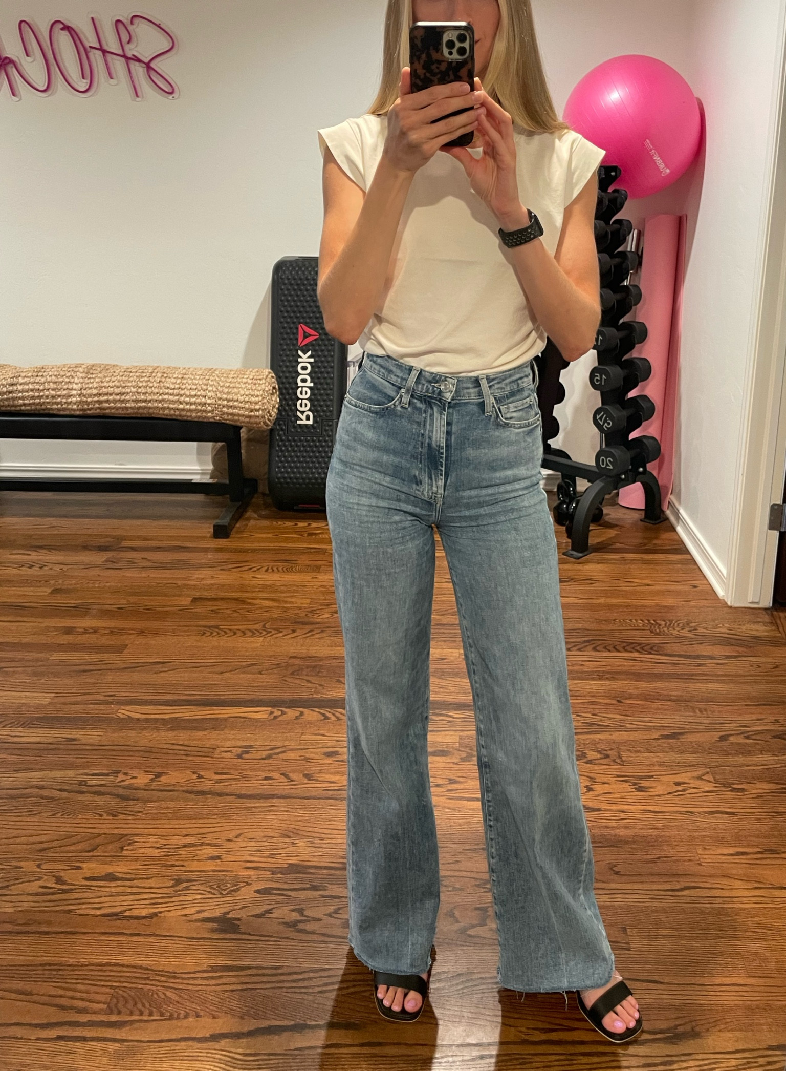 These jeans are stunning, soft, and the perfect wide leg jean for all seasons! Paired with an elevated basic white tee. You can’t go wrong with this classic outfit combo

Linked some other fall faves, including madewell 25% picks

fall pants, fall outfit, fall transitional outfit, back to school, teacher outfit, work outfit, basic white t shirt, casual work outfit, fall fashion, trends, school outfit, business casual, sneakers, Nike sneakers, sneakers with trousers outfit, high rise trouser, wide leg pants, pumpkin patch, school, travel outfit, casual work outfit, Halloween, casual Friday 



#LTKU #LTKworkwear #LTKstyletip