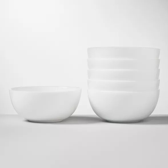 Glass Bowl 16oz White - Made By Design™ | Target