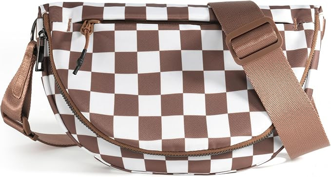 Crescent Bag for Women and Men, Fashion Medium Nylon Folding Crescent Moon Bag Single Shoulder Ba... | Amazon (US)