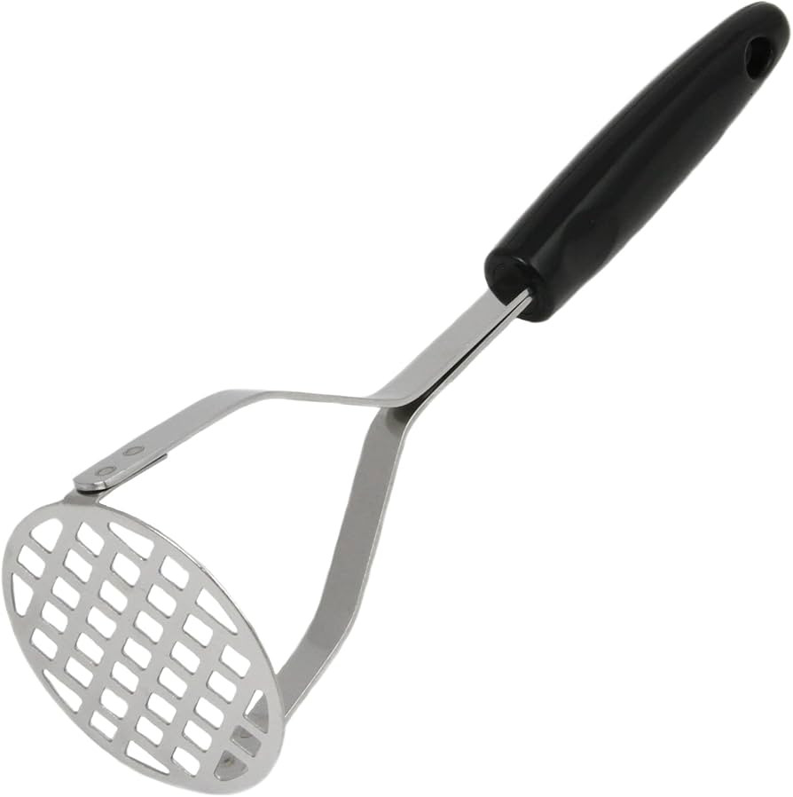 Chef Craft Select Sturdy Masher, 10.25 inch, Stainless Steel/Black | Amazon (US)