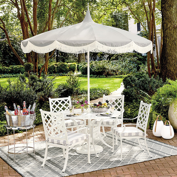 Maison Round 5 Piece Outdoor Dining Set | Ballard Designs, Inc.