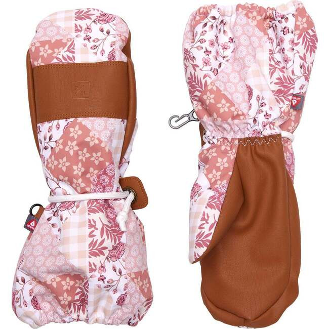 Kids Waterproof Ski Mitten, Patchwork | Maisonette