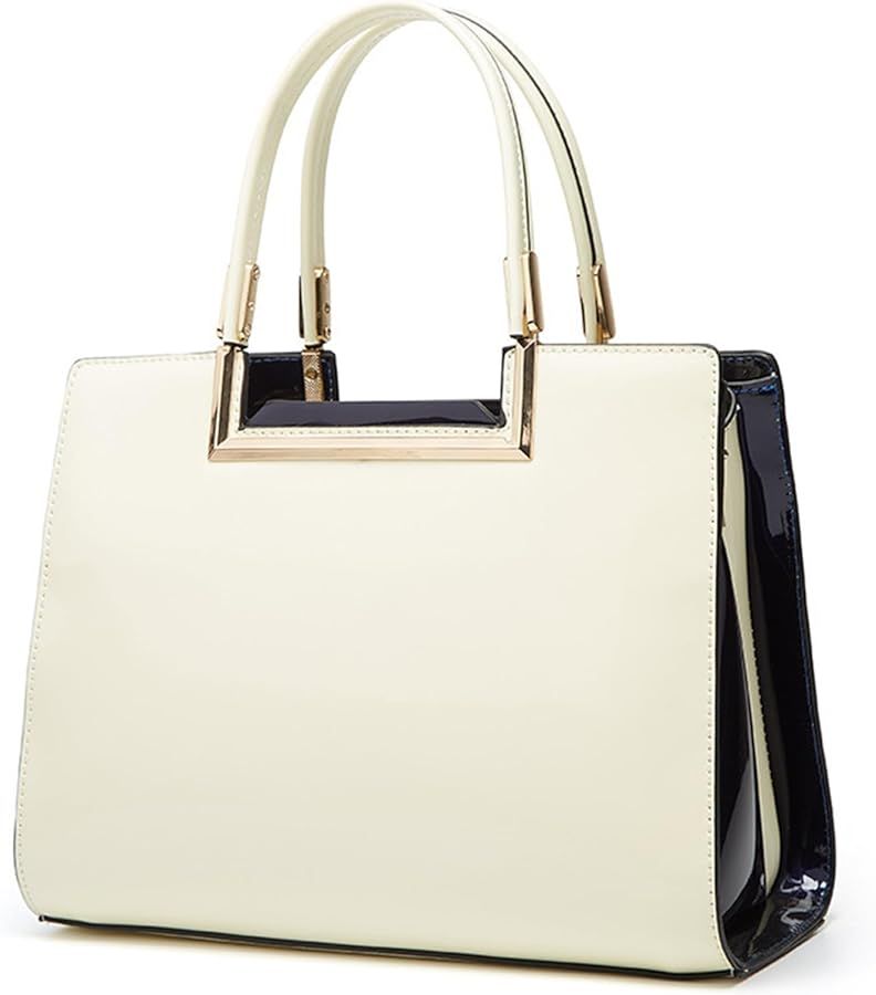 Patent Leather Handbags for Women Fashion Large Capacity Top Handle Designer Shoulder Bag Ladies ... | Amazon (US)