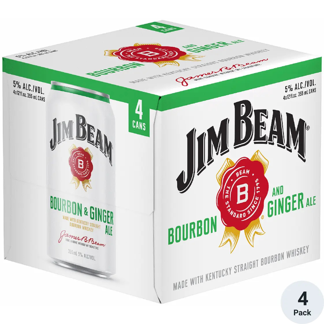 Jim Beam Bourbon & Ginger Ale | Total Wine
