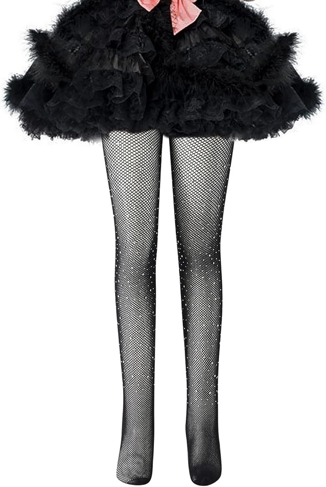 oneflow Toddler Kids Baby Girls Mesh Net Tights Fishnet Stockings Sparkle Leggings Hollow Out Pan... | Amazon (US)