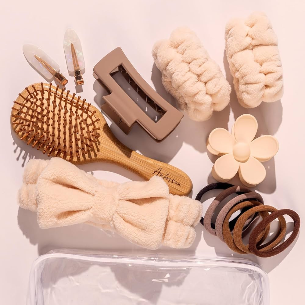 Teen Girl Gifts Trendy Stuff, Gifts for Her Women, Spa Headband Wristband Set - Headband for Wash... | Amazon (US)