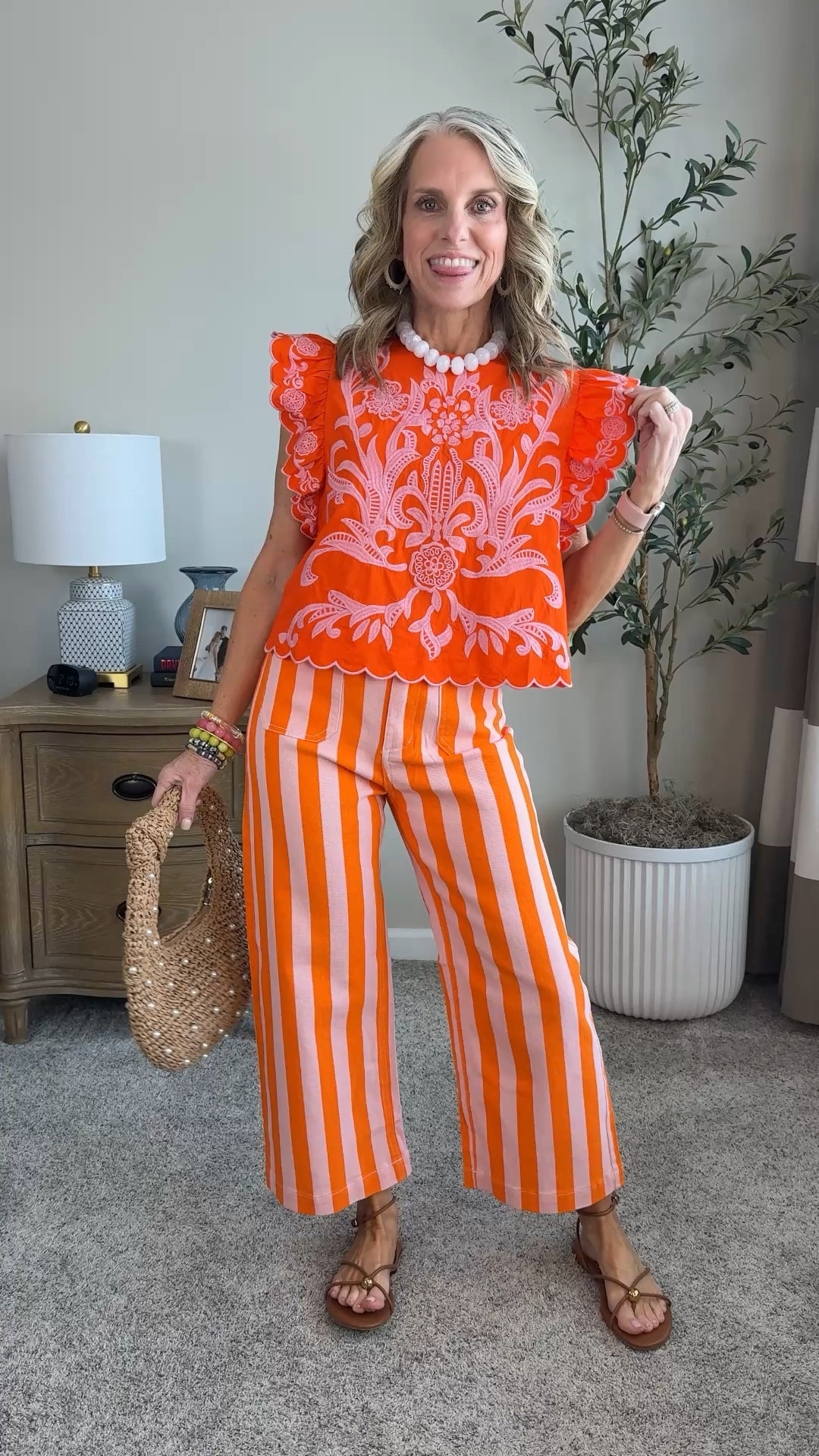 Shirt is 17% off today. 
Wearong small in both 

#LTKSaleAlert #LTKFestival #LTKOver40