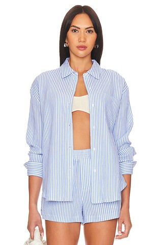 Steve Madden Juna Top in Blue & White from Revolve.com | Revolve Clothing (Global)