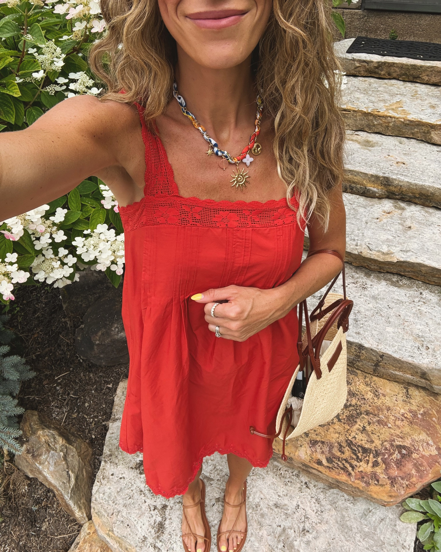 Outfit I  wore to a family barbecue for Father’s Day. I love this red dress for the summer. It is perfect for Fourth of July. I am wearing size small tall. It comes in tall and petite sizes.
My dress may have sold out, so I linked a few similar ones under the similar items section of this post

@abercrombie  @SEZANE 

#LTKTall #LTKSeasonal #LTKootd