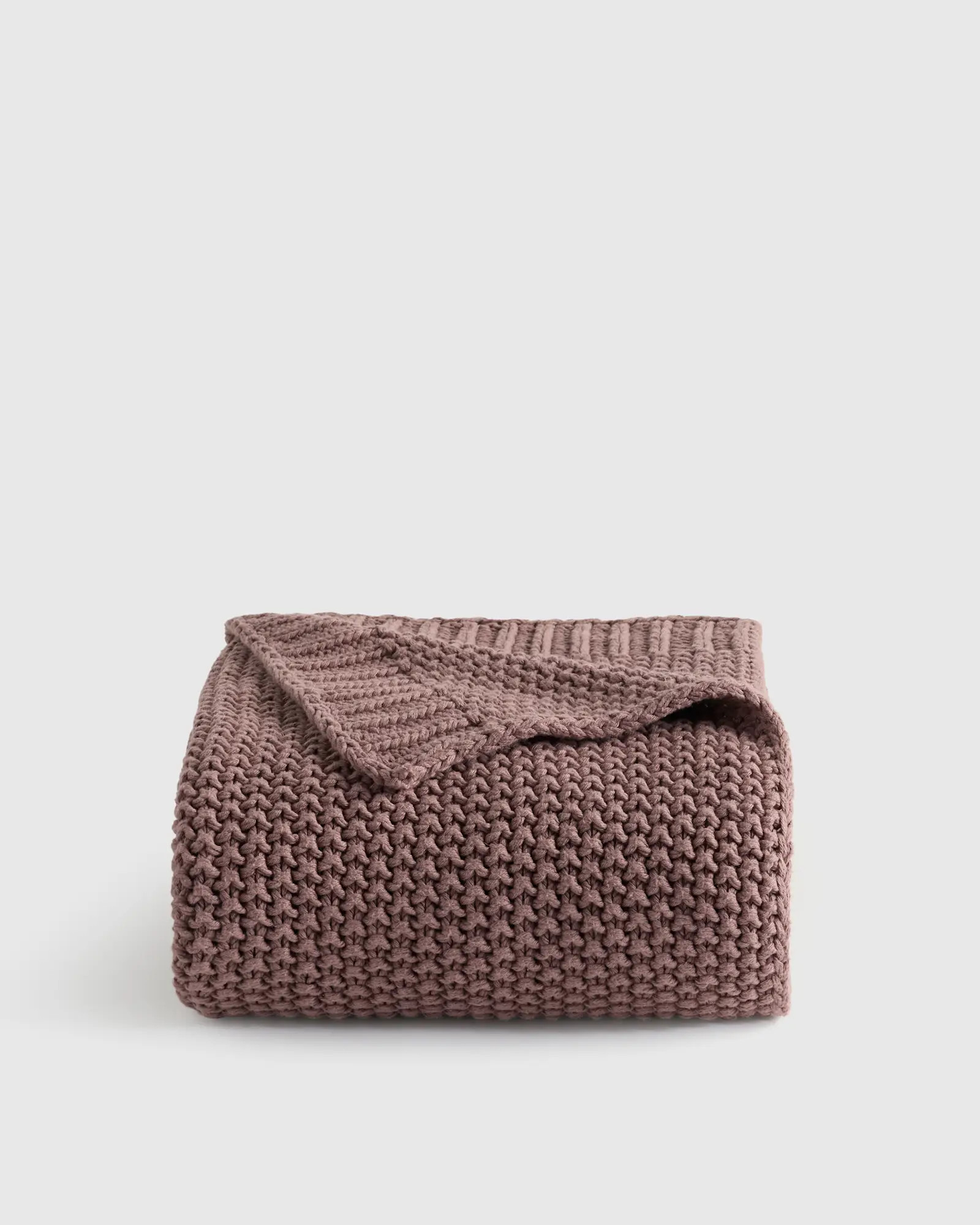 Cotton Fisherman Throw in Fig | Quince