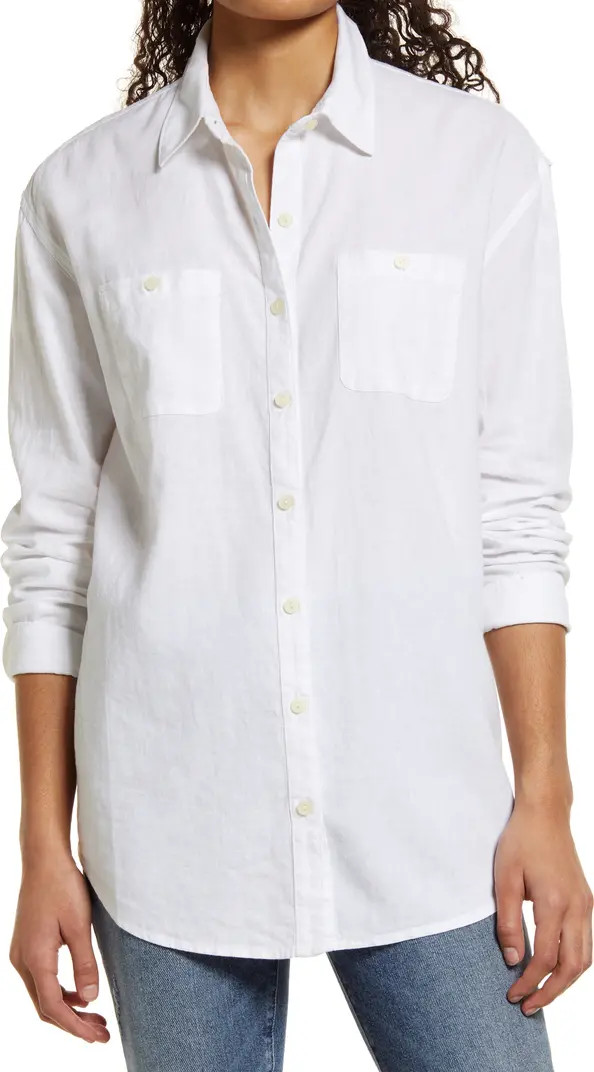Women's Linen Button-Up Shirt | Nordstrom