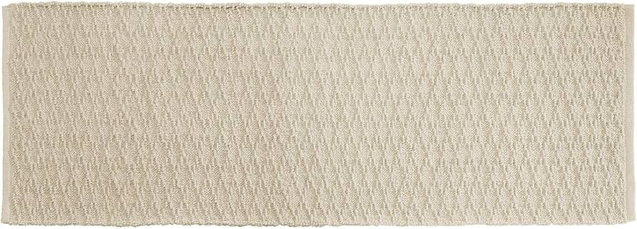 mDesign Soft 100% Cotton Luxury Hotel-Style Rectangular Spa Mat Rug, Plush Water Absorbent, Diamond  | Amazon (US)
