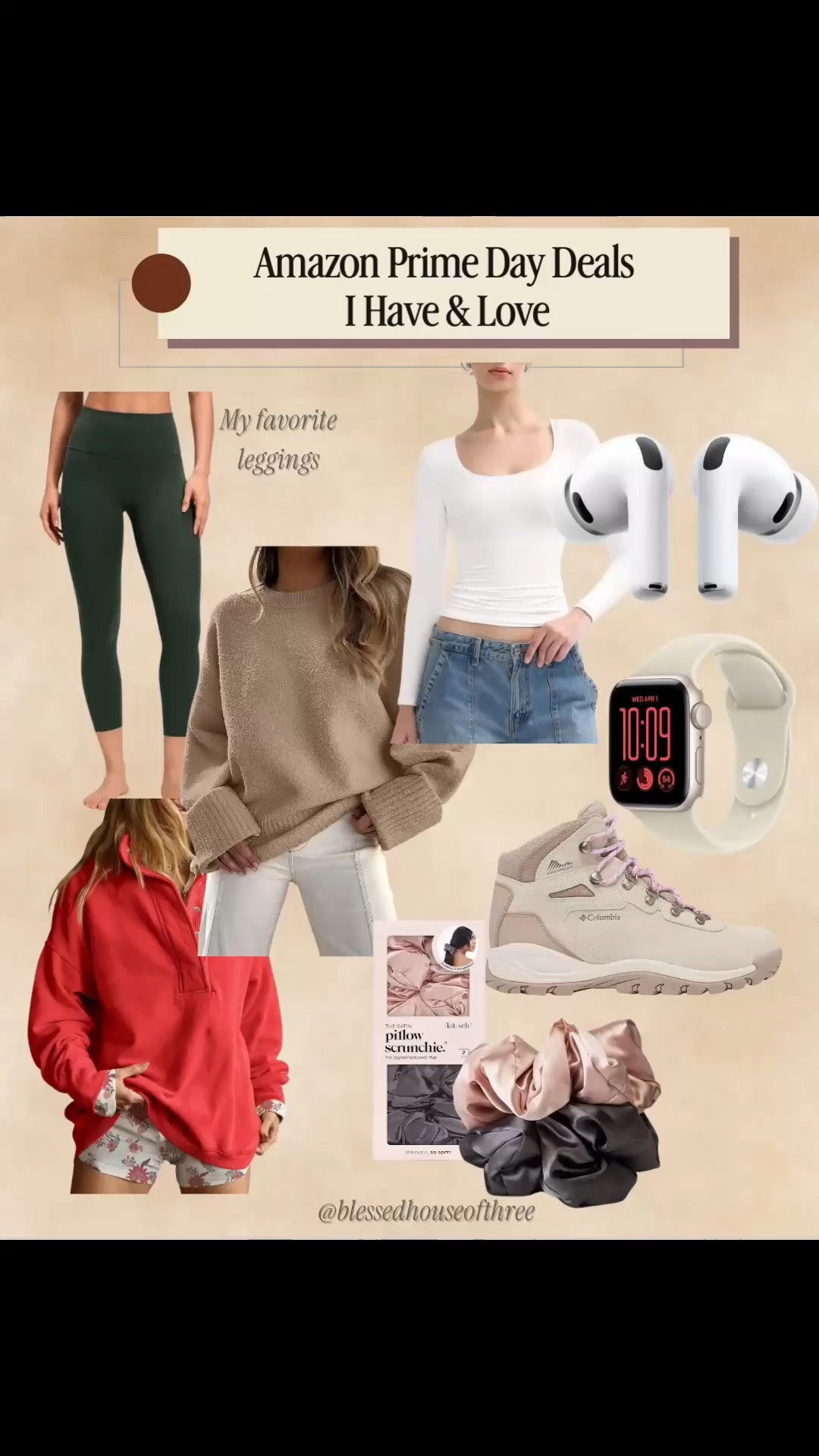 Amazon Prime Day deals I actually have, use & love! I rounded up some of my favorite Amazon finds that are on deal right now—from Amazon fashion and everyday leggings to beauty favorites, skincare, Apple finds, home essentials, kitchen favorites and tech.

These are the Prime Day deals I’d recommend because so many of them are already part of my everyday routine. I included my favorite leggings, cozy fashion finds, AirPods, Apple Watch, skincare favorites, beauty must-haves, home essentials, kitchen finds and more.

If you’ve been waiting for Prime Day to grab something on your wishlist, definitely check these prices while the deals are live!

Amazon Prime Day | Amazon Prime Day deals | Amazon deals | Amazon fashion finds | Amazon beauty finds | Amazon home finds | Amazon tech deals | Prime Day favorites | Amazon must haves