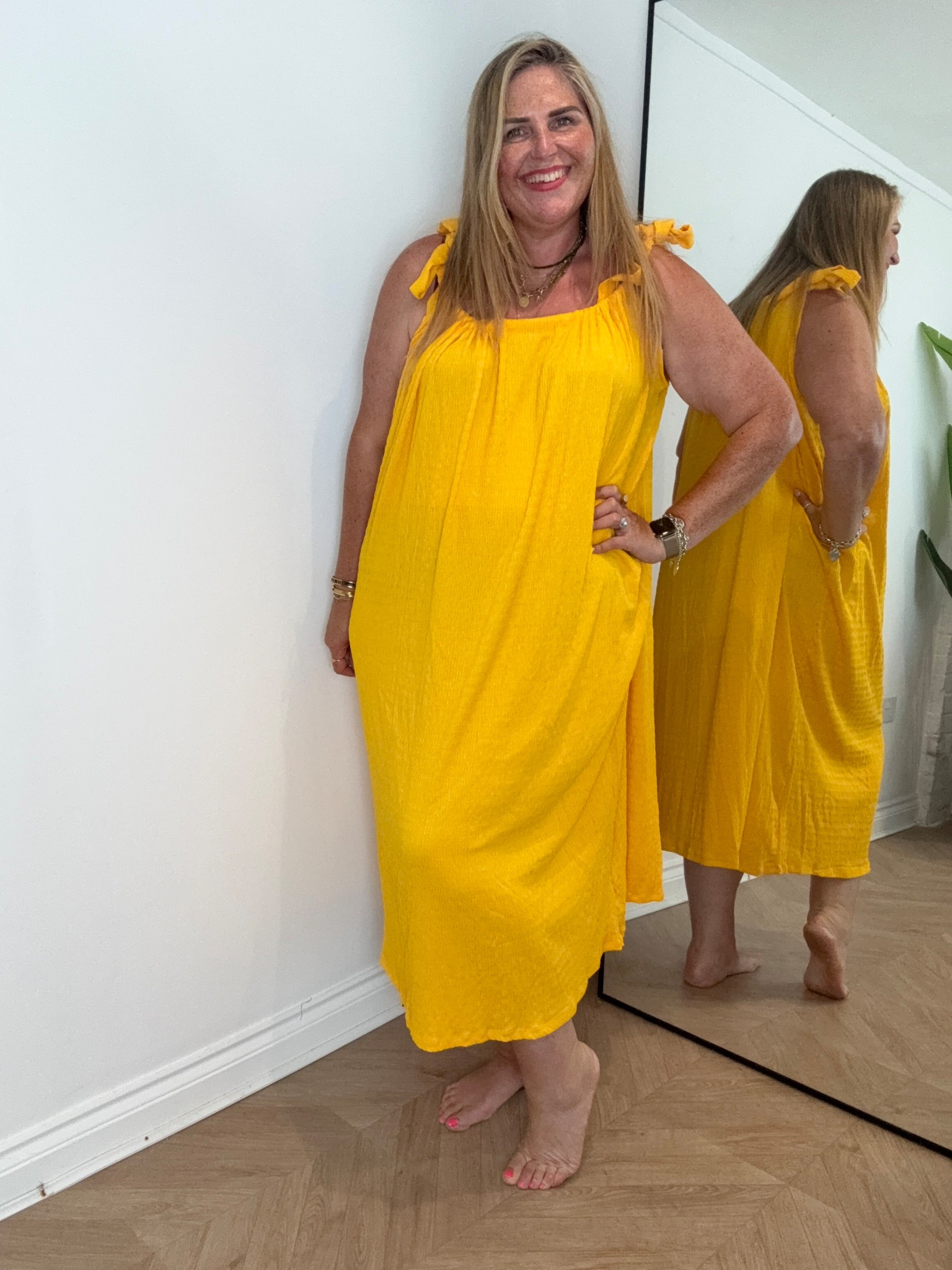 Yellow holiday Summer dresss 

#LTKsummer #LTKplussize #LTKcurves