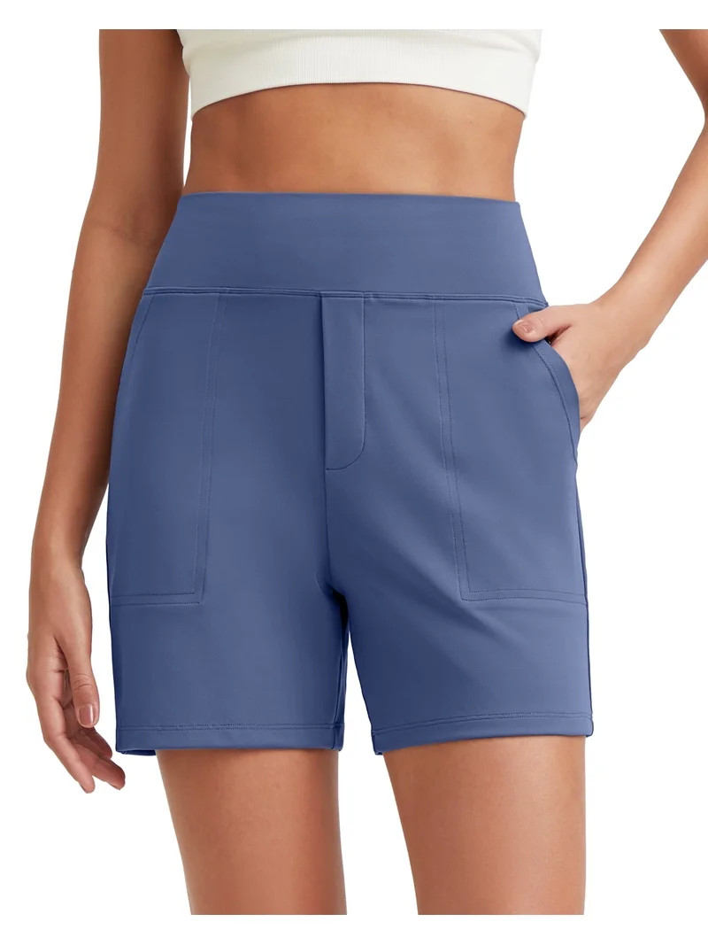 G4Free Women's 5'' Athletic Shorts High Waisted Running Yoga Shorts Summer Casual Shorts with Poc... | Walmart (US)
