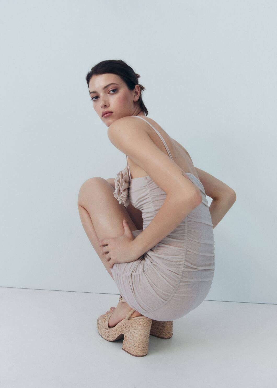 Raffia braided sandals -  Women | Mango USA | MANGO (US)