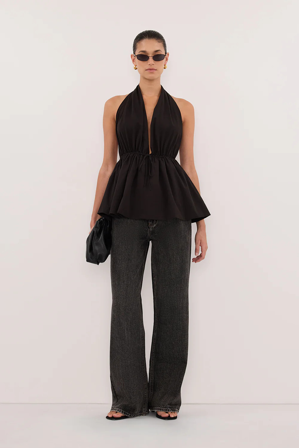 REAGAN 2.0 BLACK SLOUCHY JEAN | DISSH