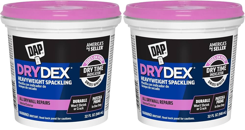 1 qt Dap 12330 DryDex Interior/Exterior Spackling- Pack of 2 | Amazon (US)