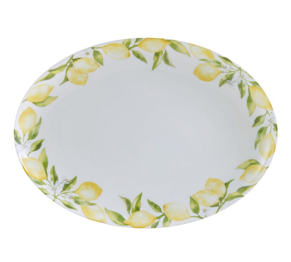 Lemons Bone China Oval Serving Platter | Pottery Barn (US)