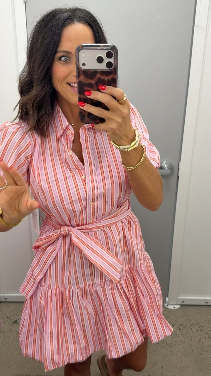 The pink stripe, puff sleeves, and tie waist make it look so much more expensive than it is.

Size XS
5’3” for reference.

#WalmartFashion #WalmartFinds #AffordableStyle #SummerDress #PinkDress #VacationStyle #EverydayFashion #LTKStyle #BudgetFashion #DressFind