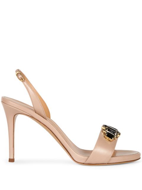 gemstone embellished stiletto sandals | Farfetch (CA)