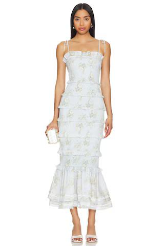 V. Chapman Geranium Dress in Victorian Blue Roses from Revolve.com | Revolve Clothing (Global)