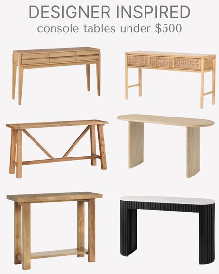 My favorite designer inspired console tables under $500!  Perfect in a living room or entryway !

#LTKsalealert #LTKFind #LTKhome