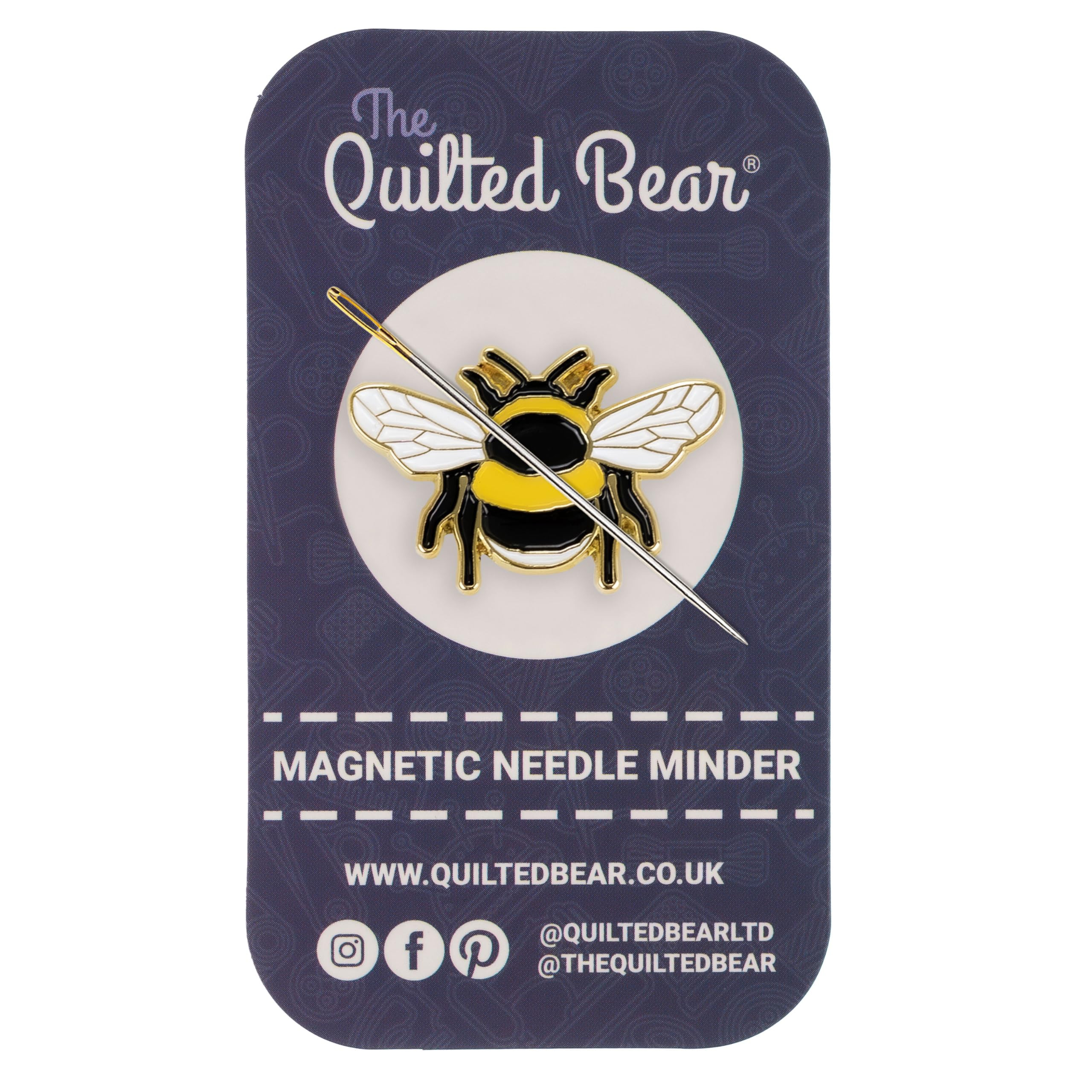 The Quilted Bear Needle Minder - Needle Minder Magnet for Keeping Sewing & Embroidery Needles, Cr... | Amazon (US)