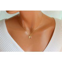 Best Seller Gold Saint Christopher Charm Necklace Cross Double Pendant Women Filled Religious Jewelr | Etsy (US)