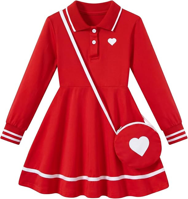 Move Dance Toddler Girls Dress Polo Uniform with Bag for Kids 2-7T | Amazon (US)