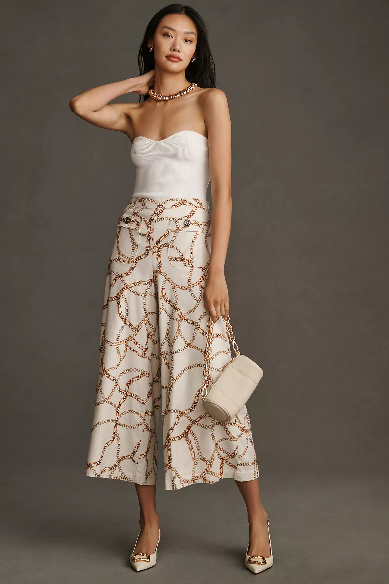 Maeve Printed Palazzo Pants | Anthropologie (US)