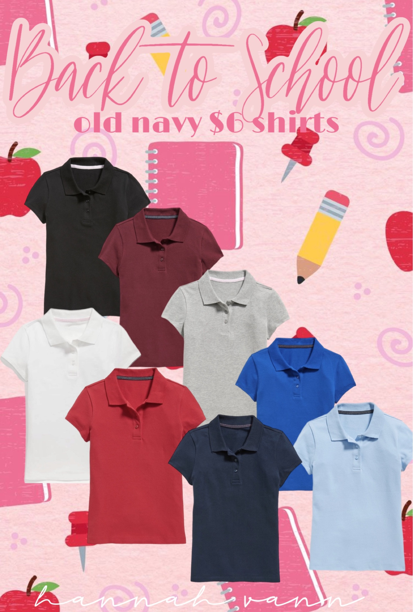 Old Navy Kids' School Uniform Pique Polo Shirt - - Size M