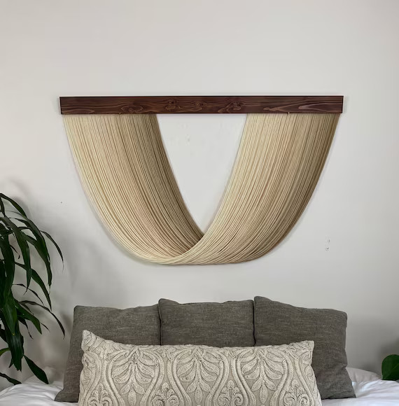 Large Extra Full Dip Dye Wall Hanging Fiber Art Tapestry in - Etsy | Etsy (US)