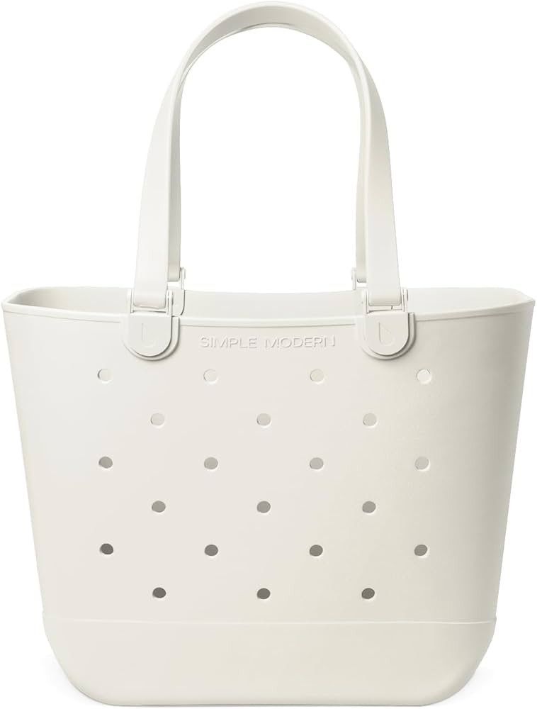 Simple Modern Beach Bag Rubber Tote | Waterproof Extra-Large Tote Bag with Zipper Pocket for Beac... | Amazon (US)