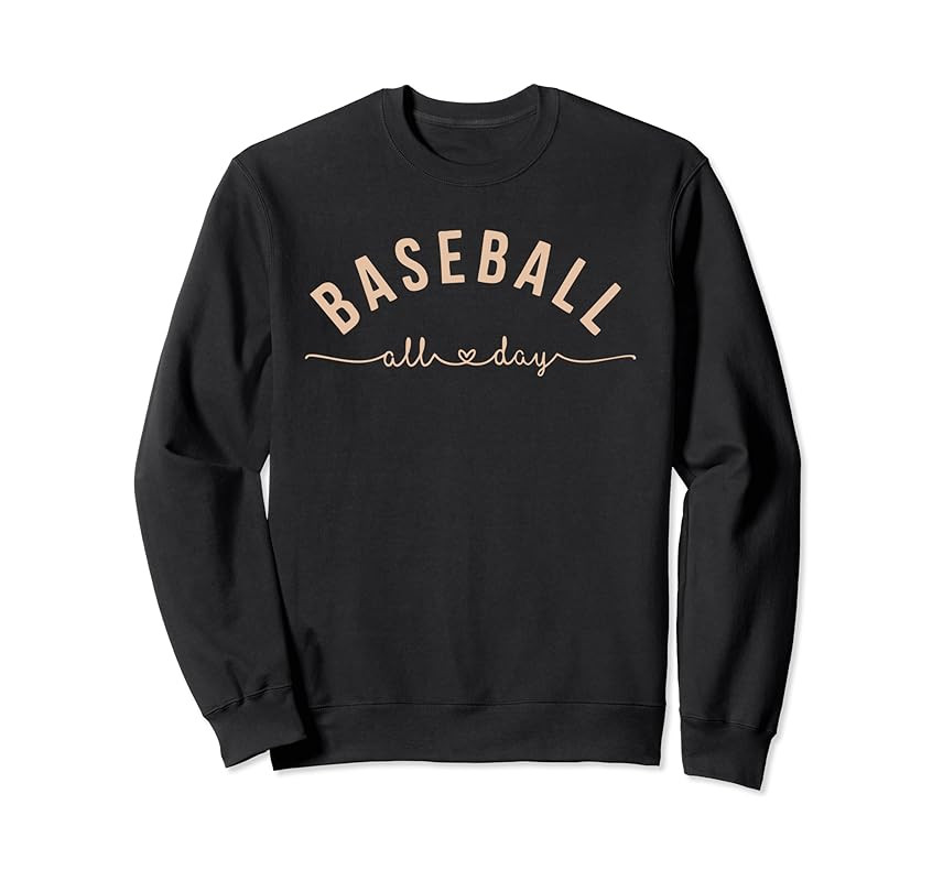 Baseball All Day Baseball Mom Shirt | Baseball Mom Sweatshirt | Amazon (US)