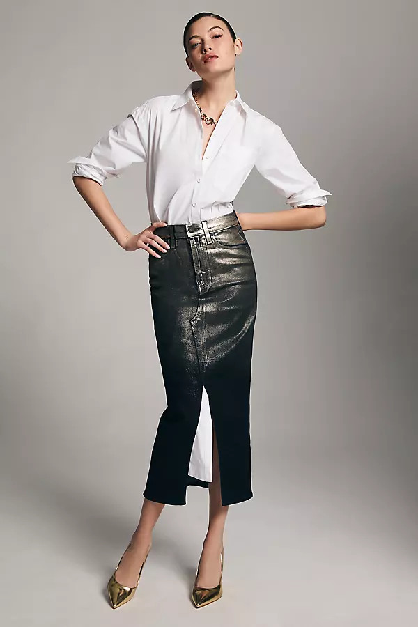 Hudson Reconstructed Denim Skirt By Hudson in Assorted Size 23 | Anthropologie (US)