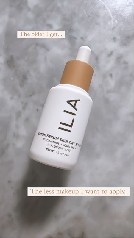 The older I get the more I embrace a natural makeup look.  This Ilia skin tint is sheer with minimal coverage but evens out my skin tones. I wear the shade Bom Bom 

#LTKover40 #LTKfindsunder50 #LTKbeauty