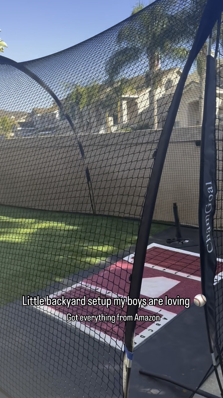 Backyard baseball set up ⚾️