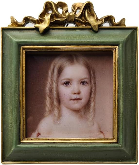 SYLVIA'S SHOP 3x3 Small Vintage Picture Frame, Mini Antique Ornate Square Photo Frame, for Tablet... | Amazon (US)
