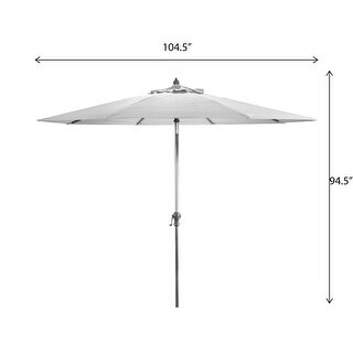 Jordan Manufacturing 9-foot Steel Market Umbrella - Natural | Bed Bath & Beyond