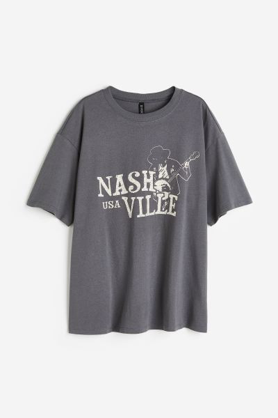 Oversized Printed T-shirt | H&M (US + CA)