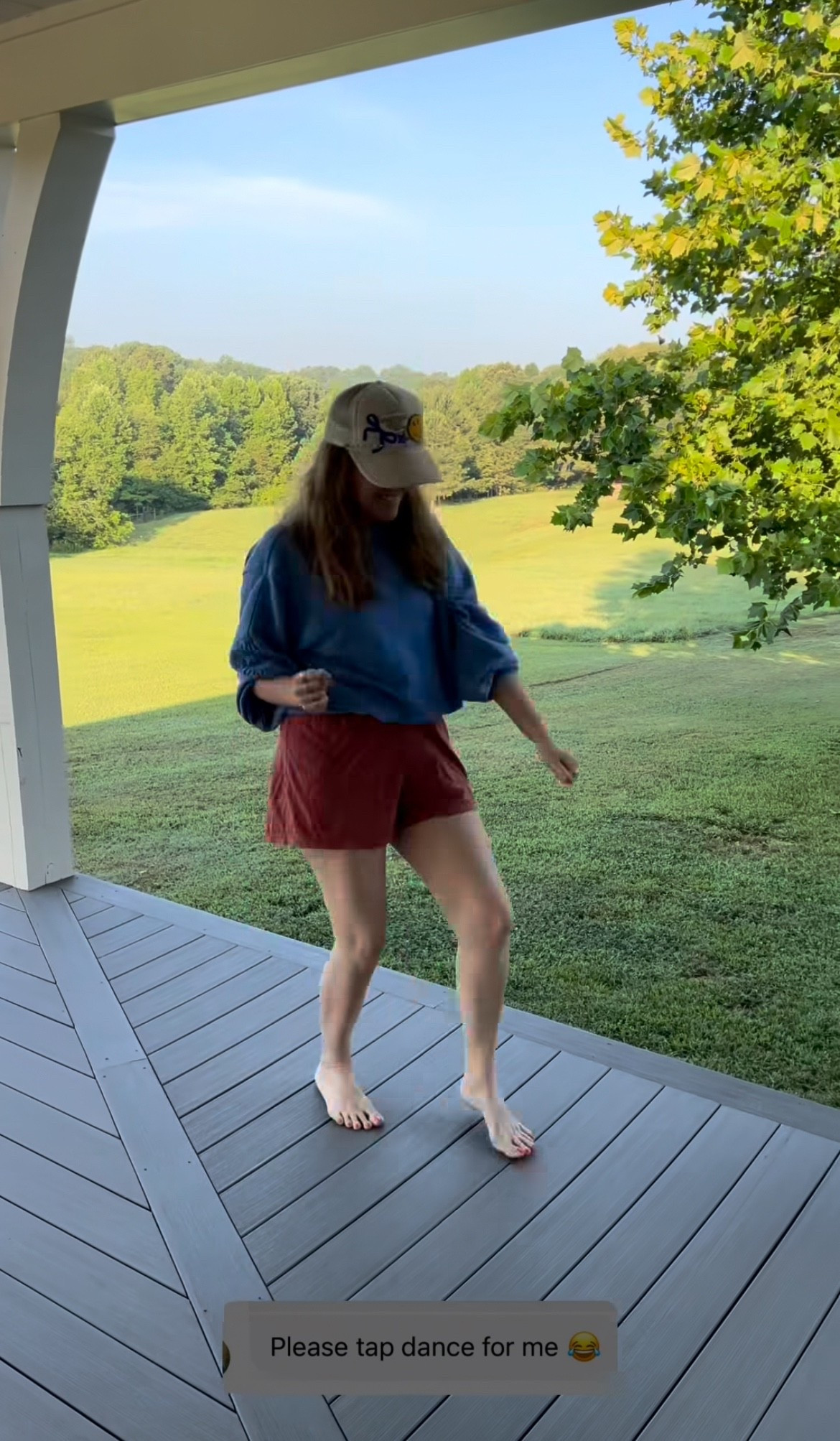 little dance fit. wearing xs in sweatshirt and medium in shorts that come with the softest top. so amazing. 

#LTKOver40 #LTKFindsUnder50 #LTKStyleTip