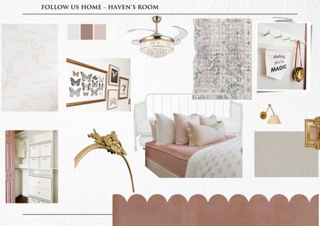 Girl room design. Little girl, big girl, trundle bed, neutral rug, scallop design.

#LTKkids #LTKfamily #LTKhome