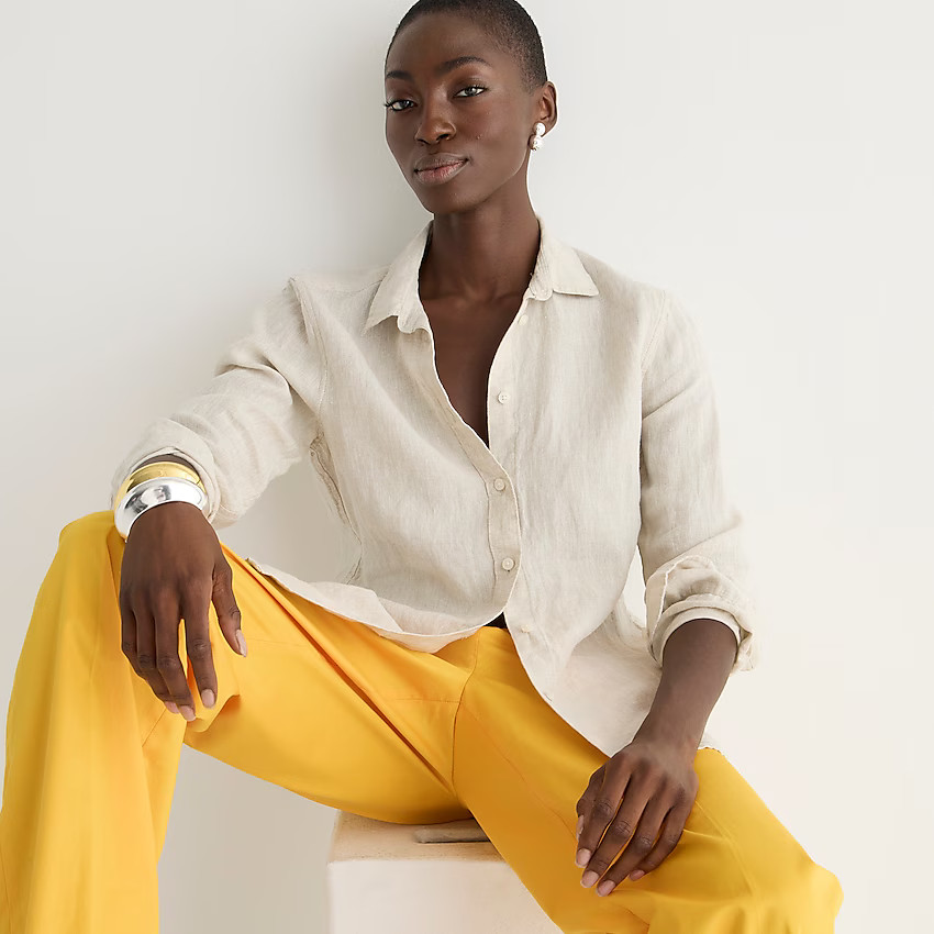 Slim-fit Baird McNutt Irish linen shirt | J. Crew US