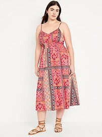 Waist-Defined Cami Midi Dress | Old Navy (US)