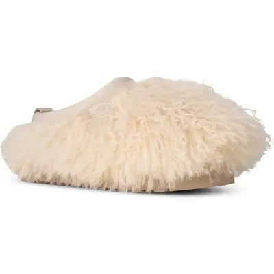 UGG(r) Tazz Fluff Momma Genuine Shearling Slipper in Fawn at Nordstrom, Size 10 | Nordstrom
