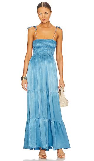 Elanor Maxi Dress in Ethereal Blue | Revolve Clothing (Global)