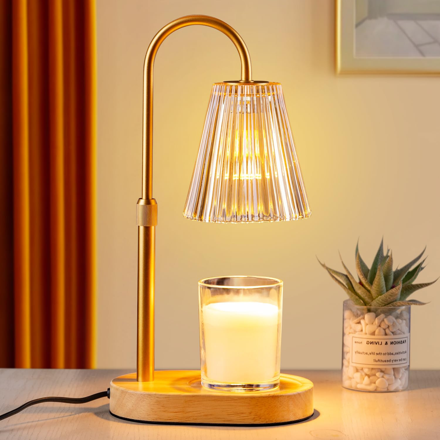 Candle Warmer Lamp Dimmable Timer: Electric Candles Melting Light for Wax Jar Height Adjustable C... | Amazon (UK)